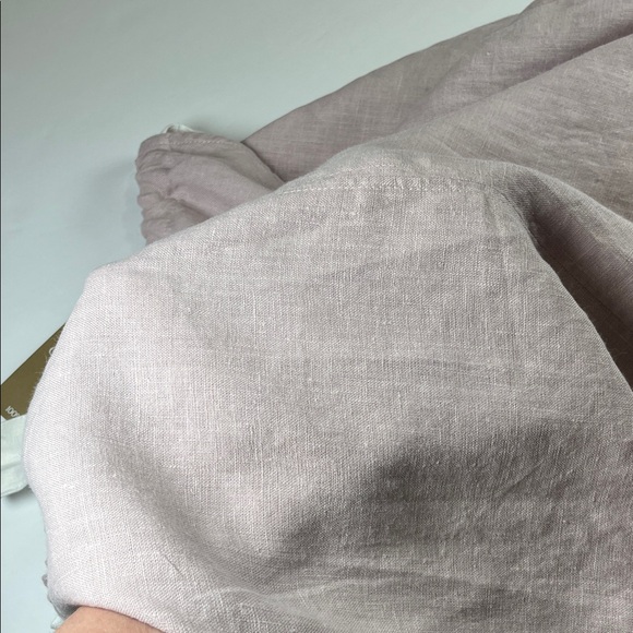 Crown Linen Designs Light Pink 100% Linen Sun Dress With Pockets Sz L/ XL - Picture 12 of 13